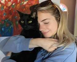 Walsh had a cat named Salem in her home who passed away in October 2020.